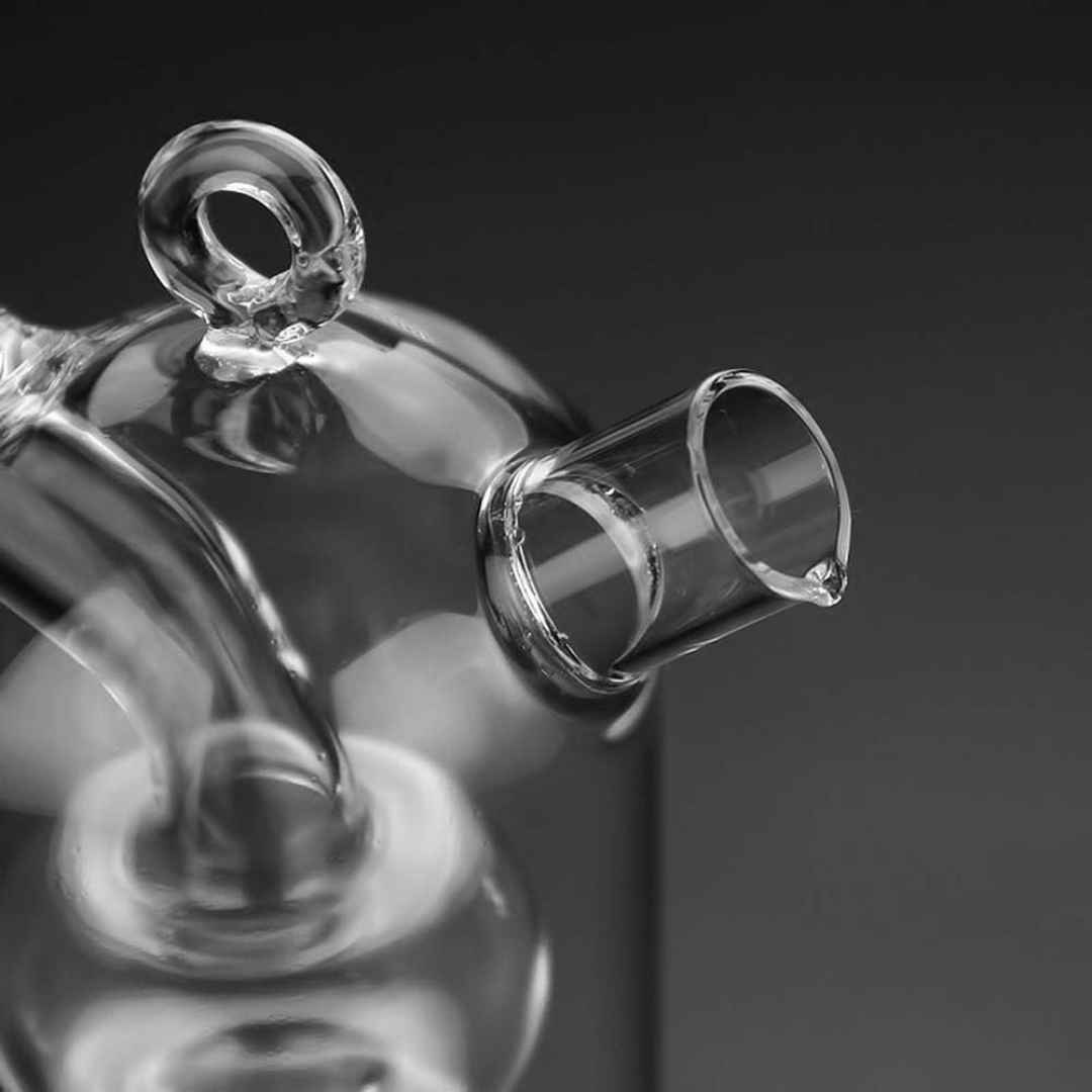 2 in 1 Transparent Dual Glass Olive Oil and Vinegar Dispenser