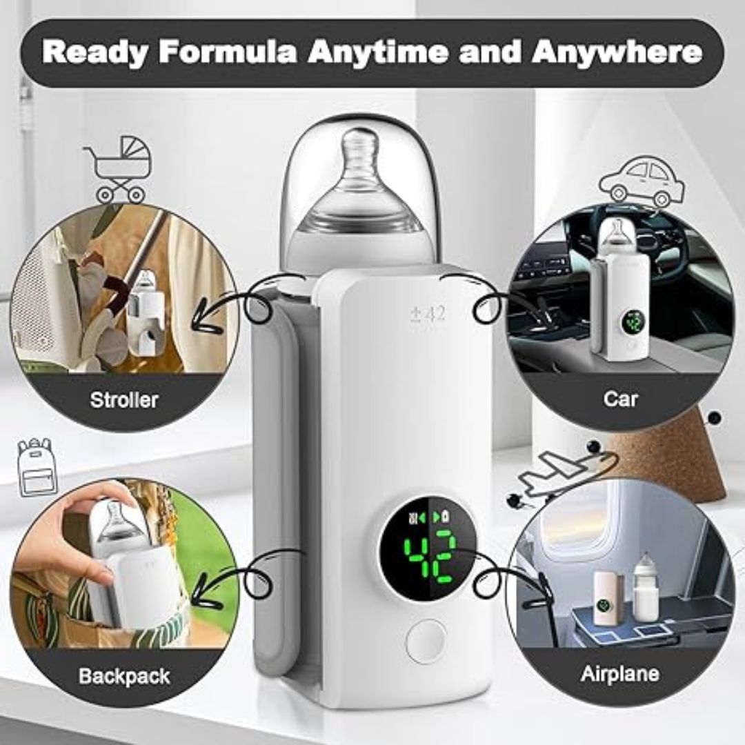 Baby Battery-Powered Bottle Warmer Device