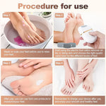 USB Powered Electric Foot Scrubber With 1 Replacement And 2 Speed Settings