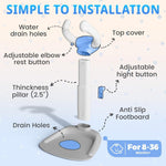 Adjustable Baby Bath Standing Support Anti-Slip For Toddlers