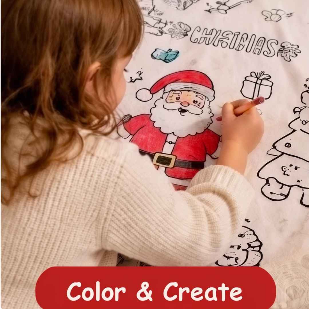 Christmas Coloring Blanket 130x150cm