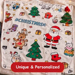 Christmas Coloring Blanket 130x150cm