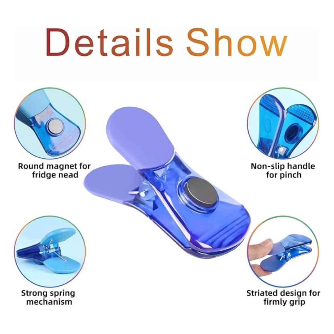 6 Pack Magnetic Bag Clips All-Purpose