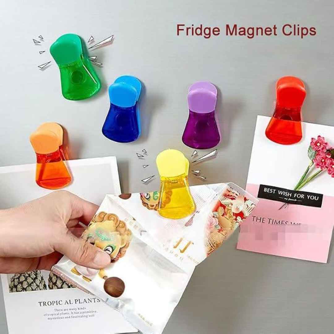 6 Pack Magnetic Bag Clips All-Purpose