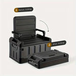 Foldable Outdoors Storage Box With Seat Back For Chair