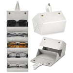 5-Slot Glasses Foldable Case Organizer For Travel & Daily Use