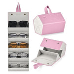 5-Slot Glasses Foldable Case Organizer For Travel & Daily Use