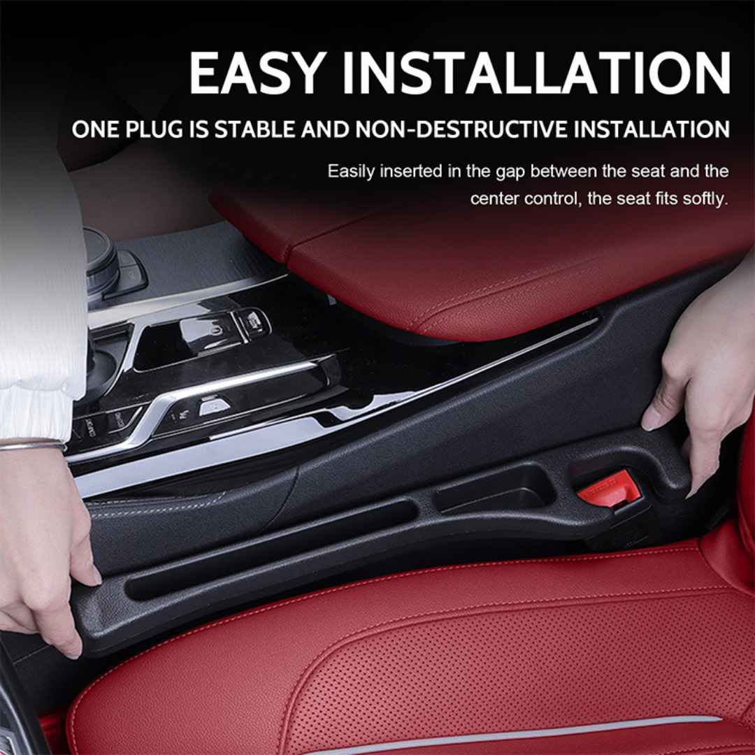 2 Pack Car Seat Gap Filler Black