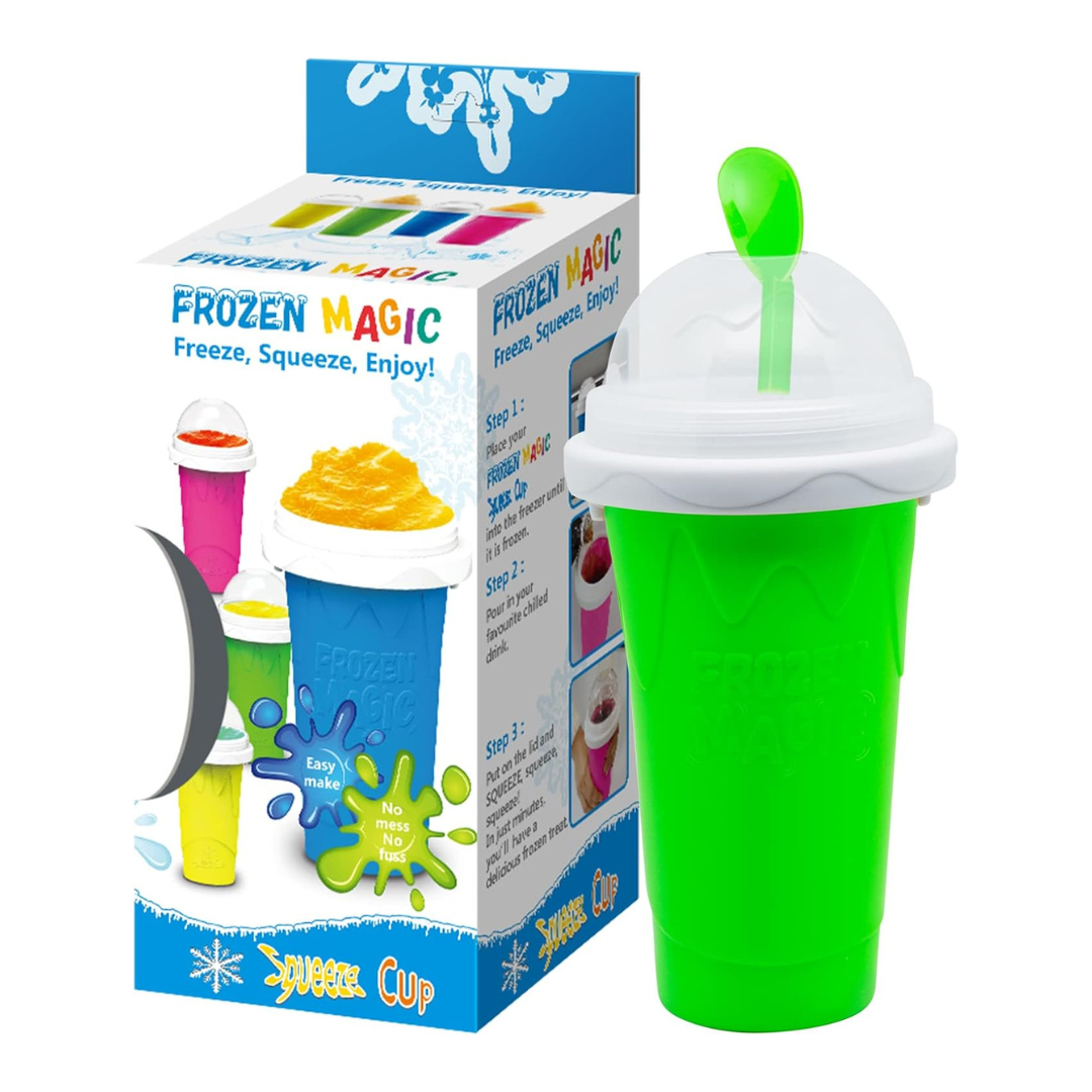 Frozen Magic Slushy Maker Cup With Lid & Straw For All Ages