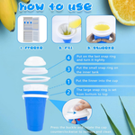 Frozen Magic Slushy Maker Cup With Lid & Straw For All Ages