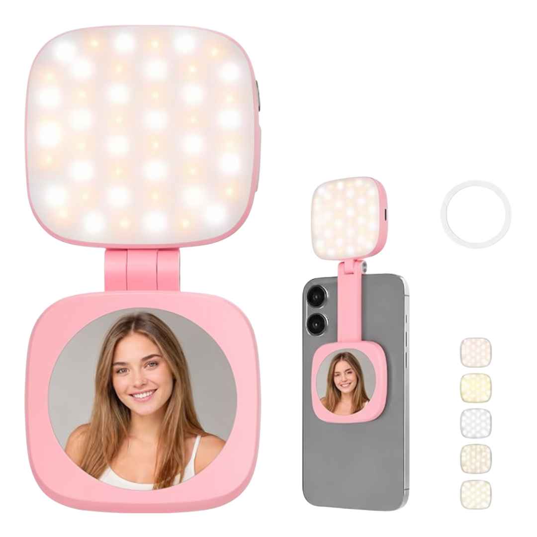 Magnetic Fill Light Foldable MagSafe LED With Mirror 360° Rotating