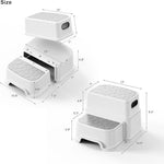 Kids Non-Slip Two Step Stool