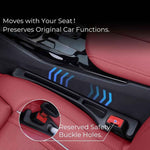 2 Pack Car Seat Gap Filler Black