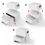 Kids Non-Slip Two Step Stool