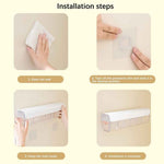 2-Pack Clear Wall Mounted Organizer 6 Cell Drawer