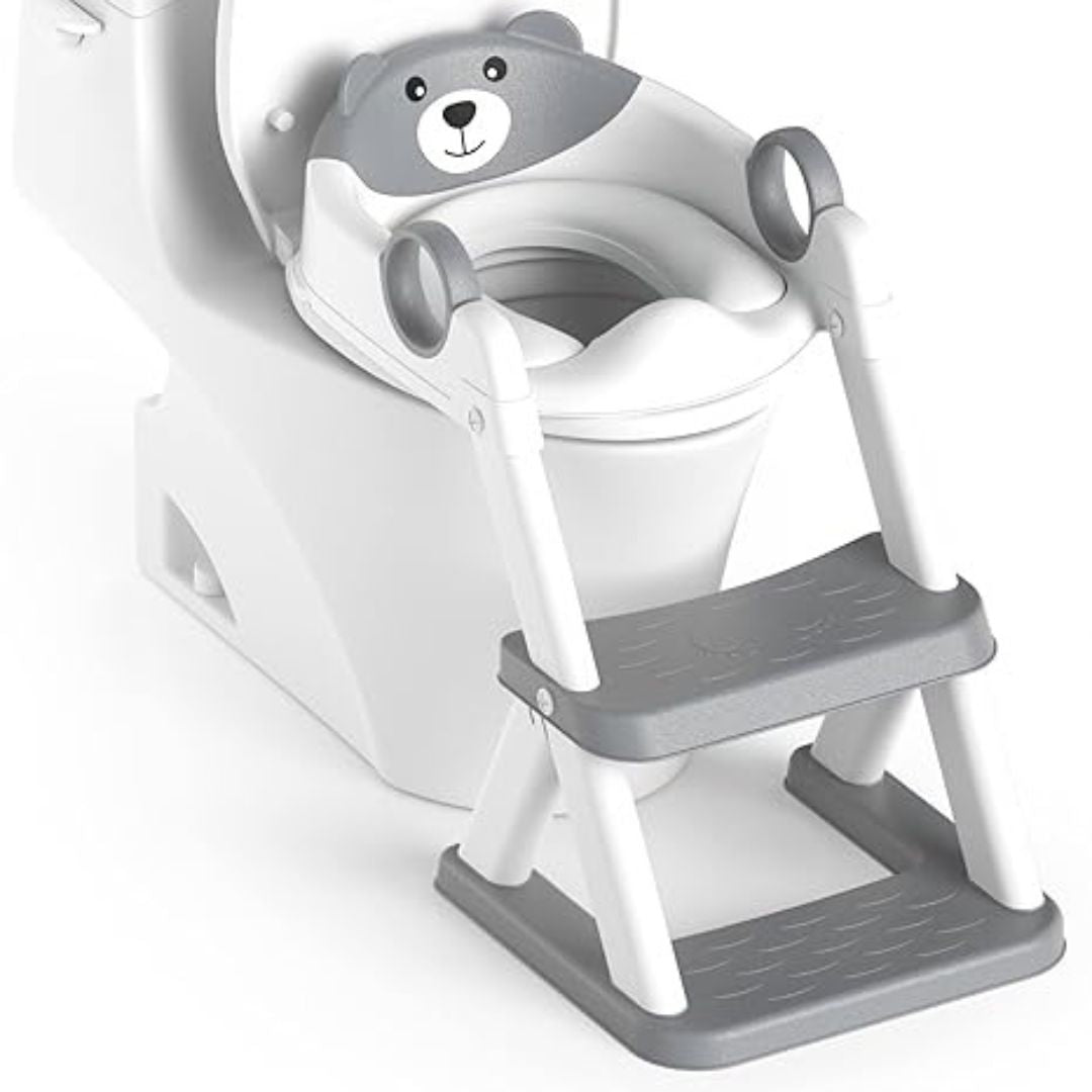 2-in-1 Kids Upgraded Toilet Potty Training Seat With Anti-Slip Pads Ladder