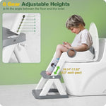 2-in-1 Kids Upgraded Toilet Potty Training Seat With Anti-Slip Pads Ladder