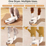 Portable Electric Shoe Dryer With Dehumidifying & Odor Reduction