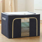 66 Liter Foldable Fabric Storage Bag With Steel Frames