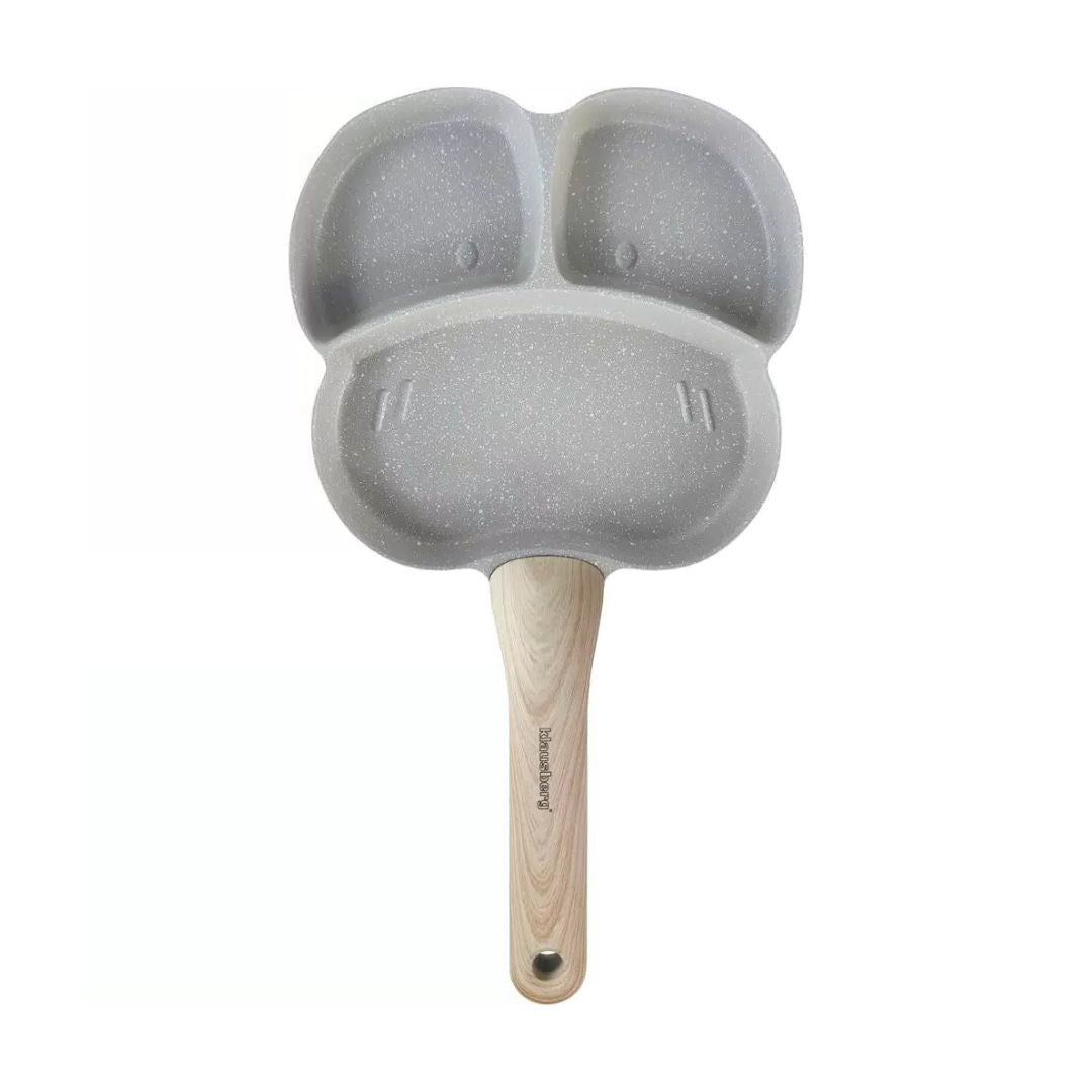 Small 3-Section Non-Stick Marble Coating Frying Pan