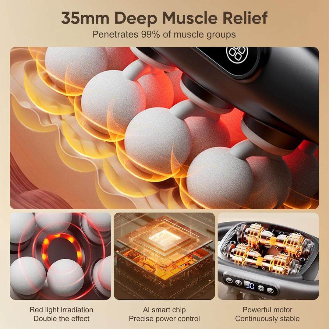 16 Head Deep Tissue Rechargeable Electric Massage Gun