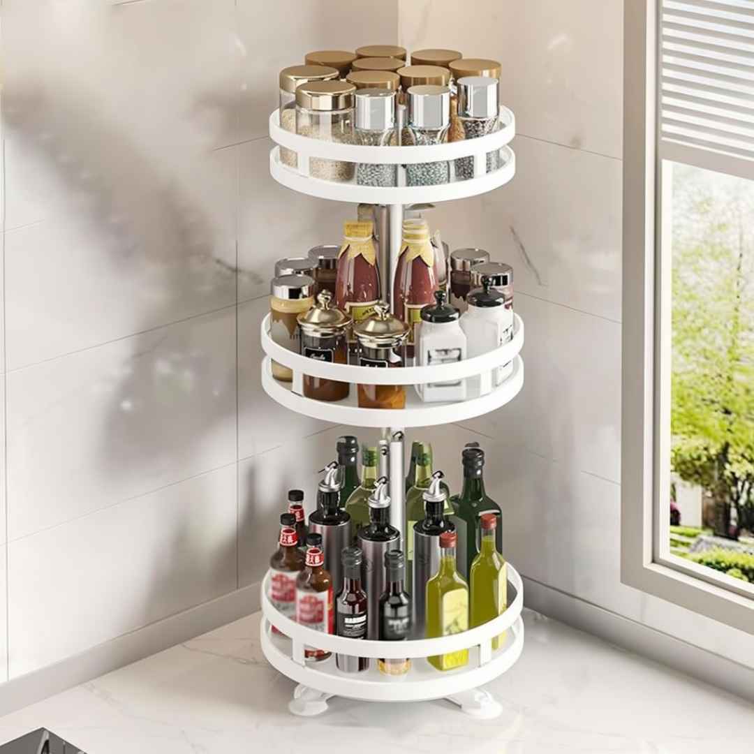 360 Degrees Rotating Multi-Layer Tier Lazy Susan Turntable
