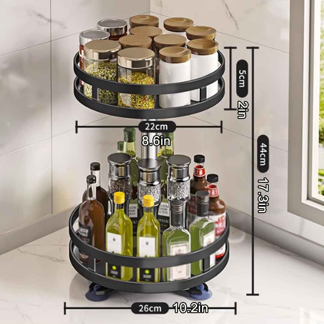 360 Degrees Rotating Multi-Layer Tier Lazy Susan Turntable