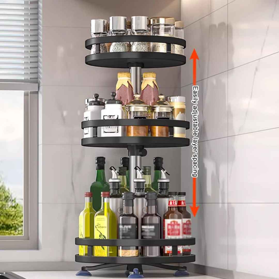 360 Degrees Rotating Multi-Layer Tier Lazy Susan Turntable