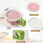 Multifunctional Fruit Vegetable Washer Cleaning Bowl With Strainer