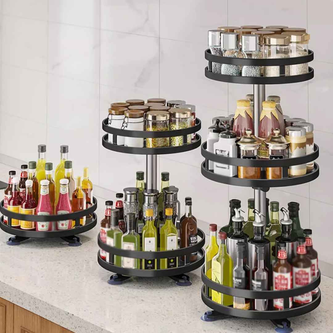 360 Degrees Rotating Multi-Layer Tier Lazy Susan Turntable