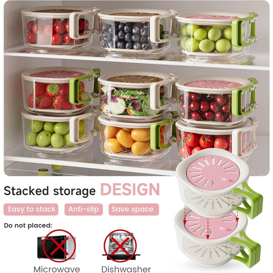 Multifunctional Fruit Vegetable Washer Cleaning Bowl With Strainer