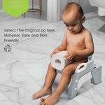 3 IN 1 Foldable Ladder Potty Seat For Kids Adjustable Height Grip Handle & Cushion Seat For Ages 1 to 8 Years