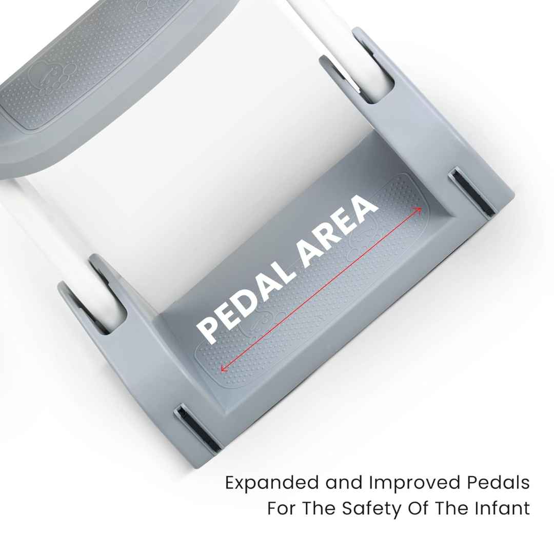 3 IN 1 Foldable Ladder Potty Seat For Kids Adjustable Height Grip Handle & Cushion Seat For Ages 1 to 8 Years