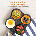 4-Slot Aluminium Non-stick Frying Pan