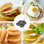 4-Slot Aluminium Non-stick Frying Pan