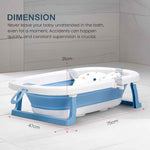 Bathtub For Babies With Anti-Skid Base Support Cushion & Drainer For Ages 0 to 3 years