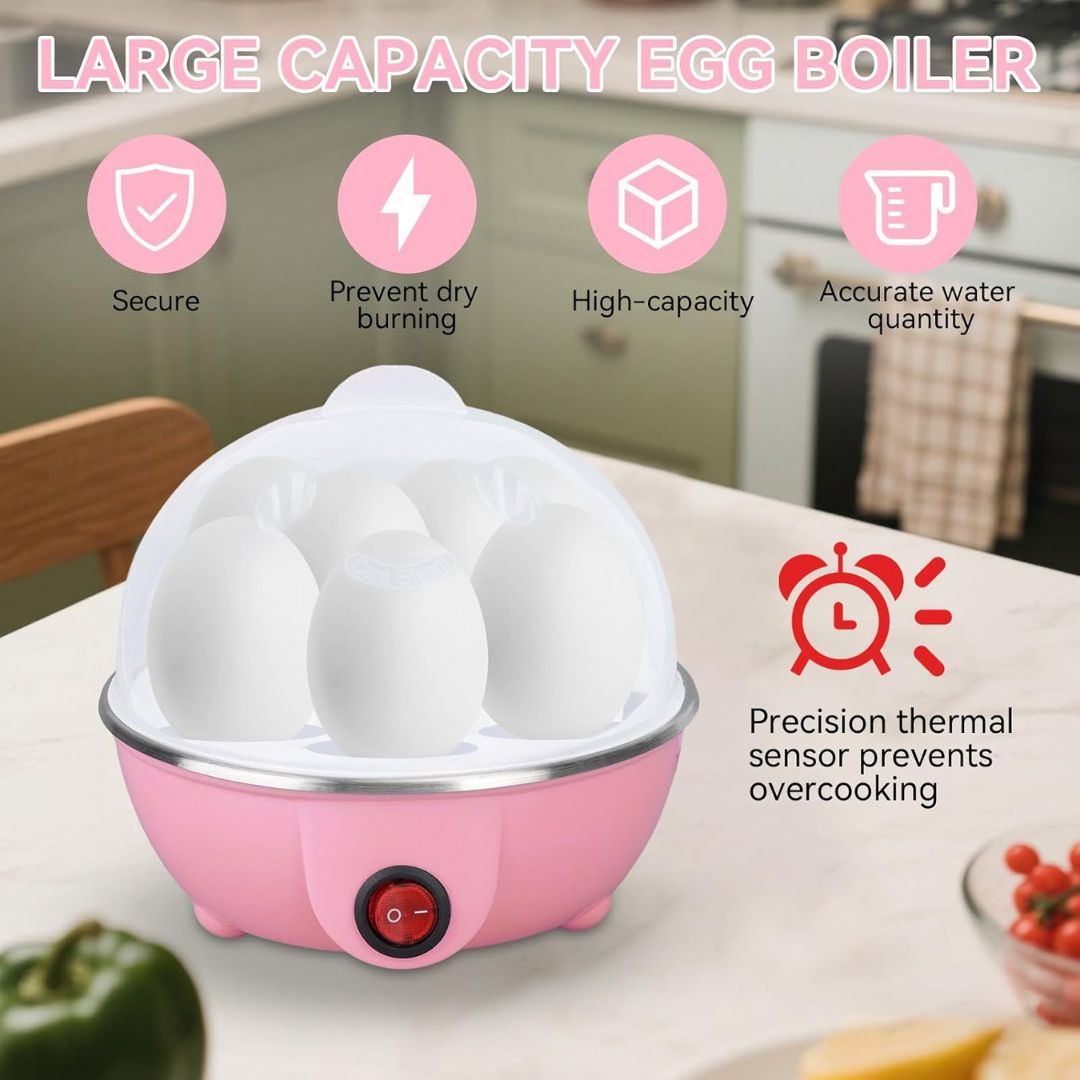 Electric Automatic Egg Boiler & Steamer 7 Egg Poacher Capacity 350 Watt