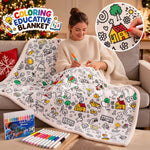 Soft Coloring Blanket 165x130cm