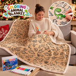 Soft Coloring Blanket 165x130cm