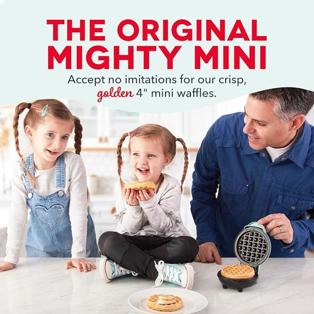 Mini Waffle Maker - Compact Electric