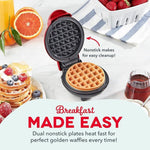 Mini Waffle Maker - Compact Electric