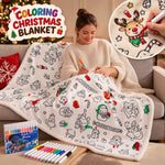 Soft Coloring Blanket 165x130cm