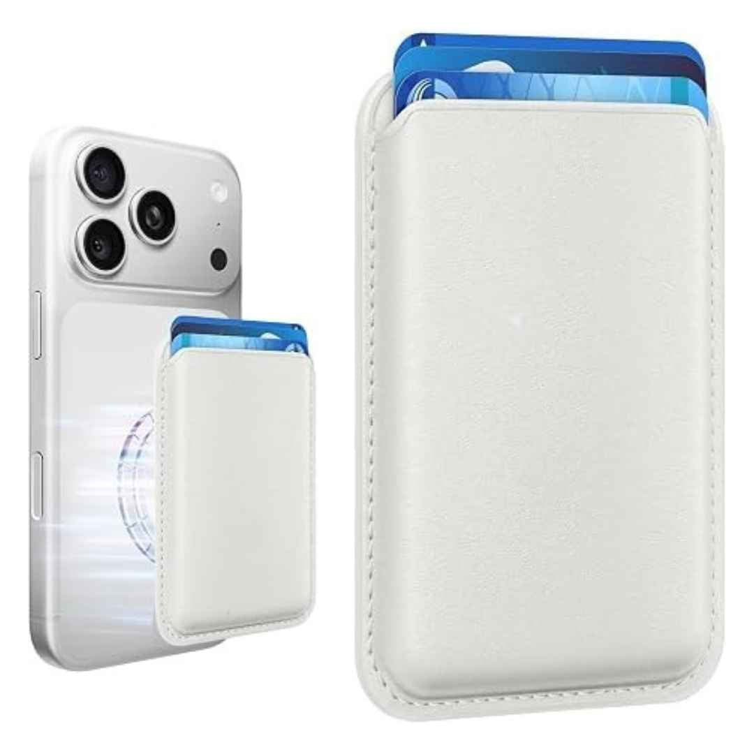 Mag-Safe Strong Magnetic RFID Leather Card Holder For All Phones