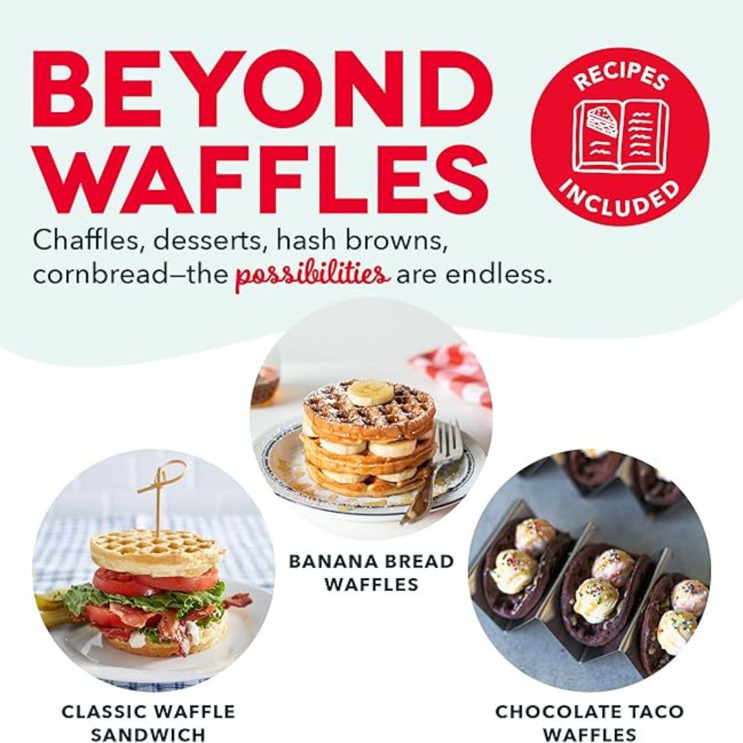 Mini Waffle Maker - Compact Electric