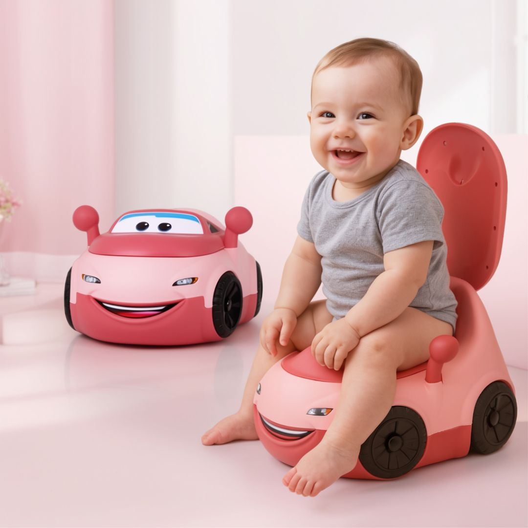 Cute Car Shape Baby Toilet Training Seat Stable Design & Easy to Clean