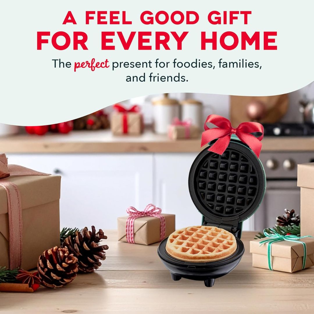 Mini Waffle Maker - Compact Electric