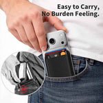 Mag-Safe Strong Magnetic RFID Leather Card Holder For All Phones