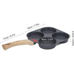 4-Slot Aluminium Alloy Non-stick Coating Frying Pan