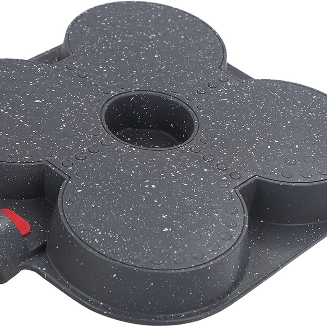 4-Slot Aluminium Alloy Non-stick Coating Frying Pan