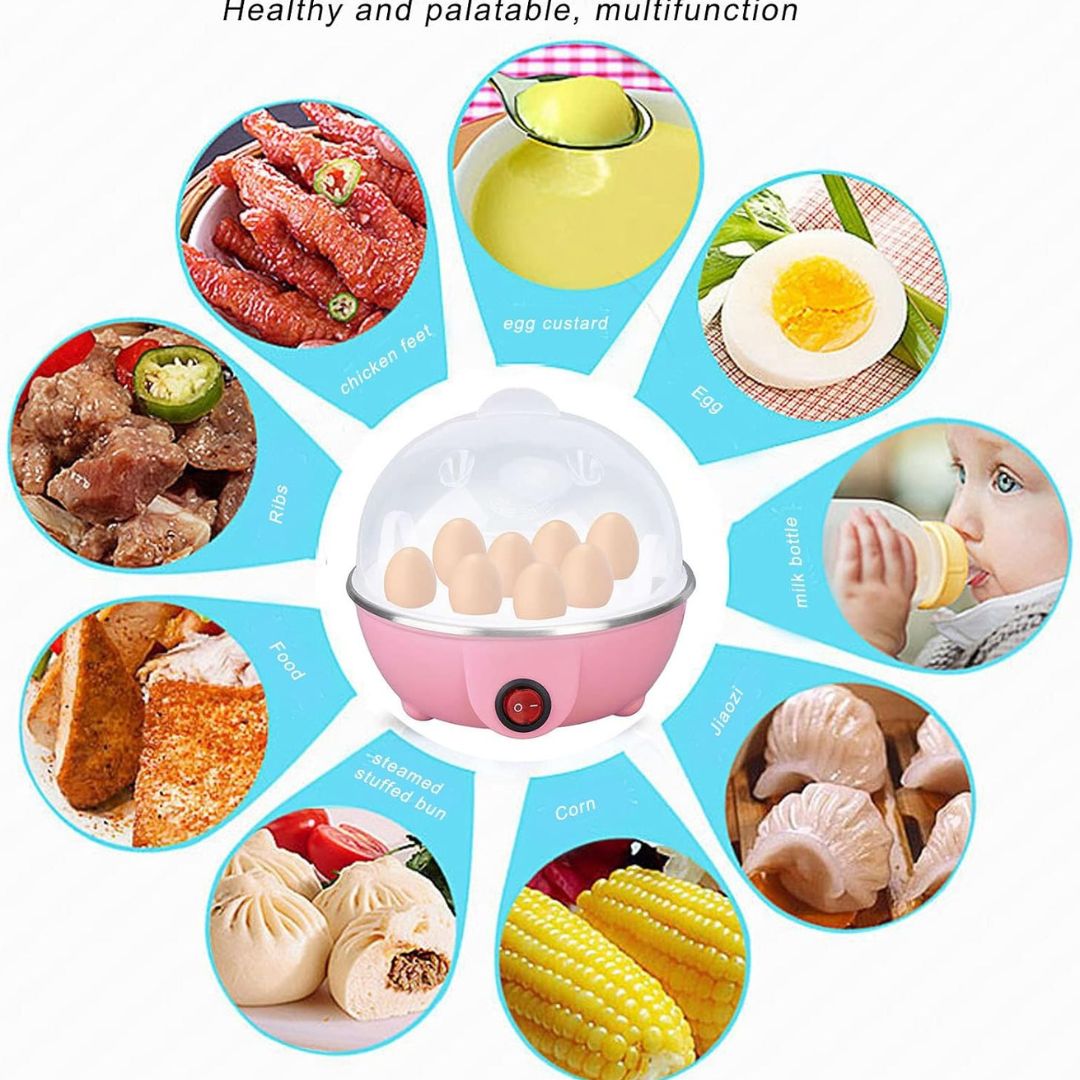 Electric Automatic Egg Boiler & Steamer 7 Egg Poacher Capacity 350 Watt